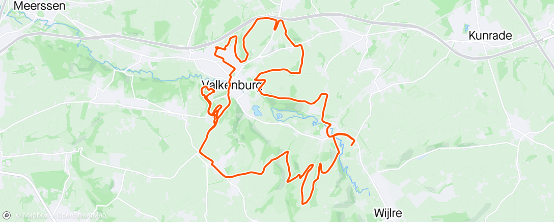 Map of the activity, MTB Valkenburg (cowberg)