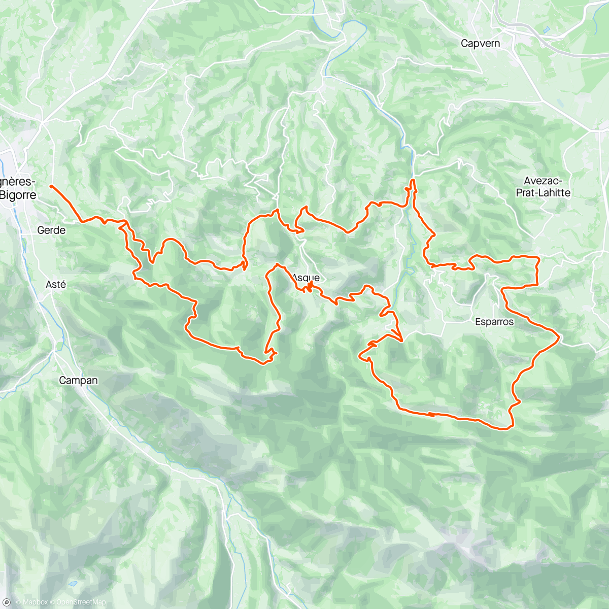 Map of the activity, Gravel ...montagnes des Baronnies🤩