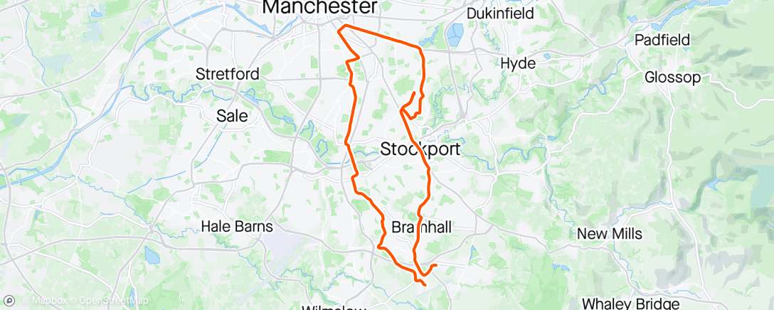 Map of the activity, Manchester Loop