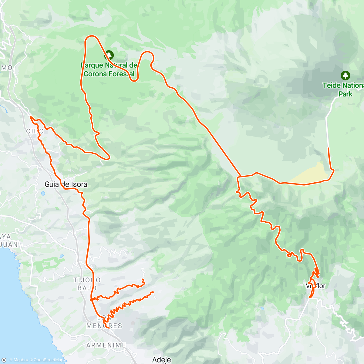 Map of the activity, Teide done right!