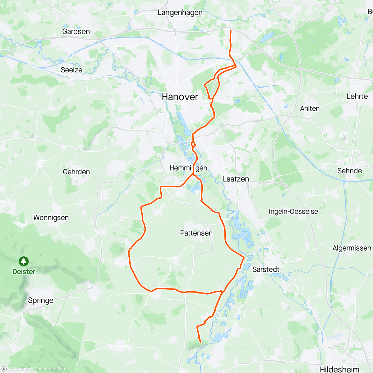 Map of the activity, Mittagsradfahrt - Unterwegs im alten Revier auf Besuch bei Marie