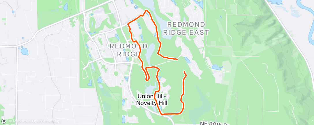 Map of the activity, Recovery Run