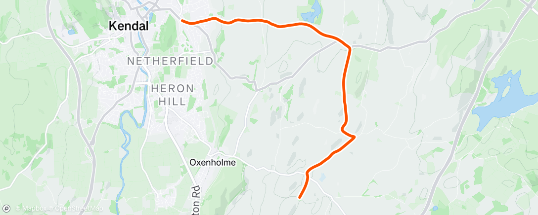 Map of the activity, Greyhound Hill for breakfast