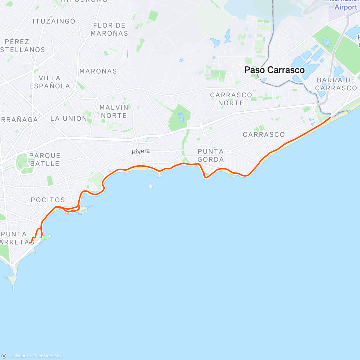 Map of the activity, The bridge and back with Diego