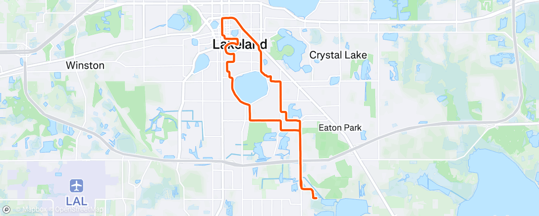 Mapa de la actividad, Morning Run