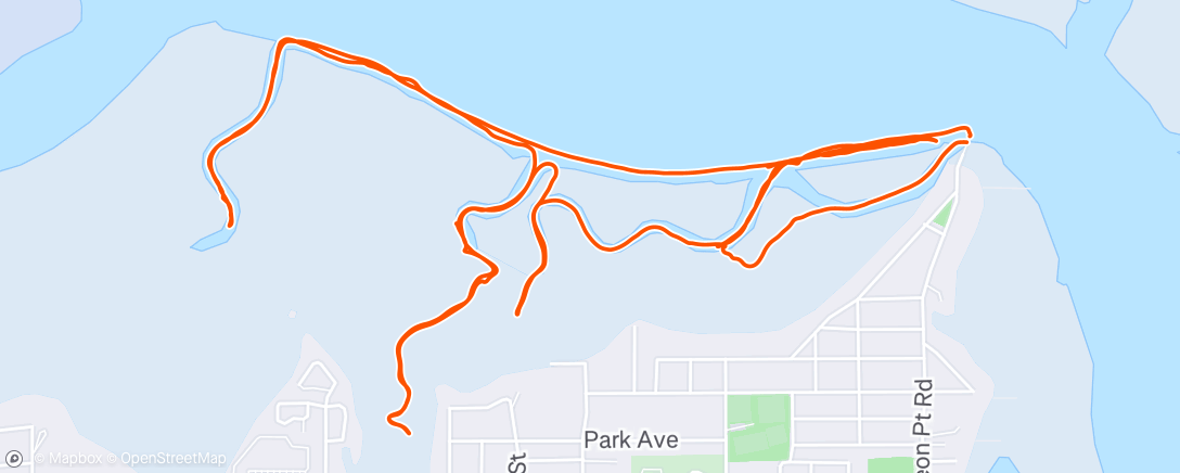 Map of the activity, Morning Stand Up Paddling