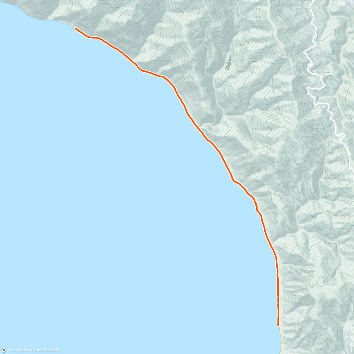 Map of the activity, Day 3 Lost Coast