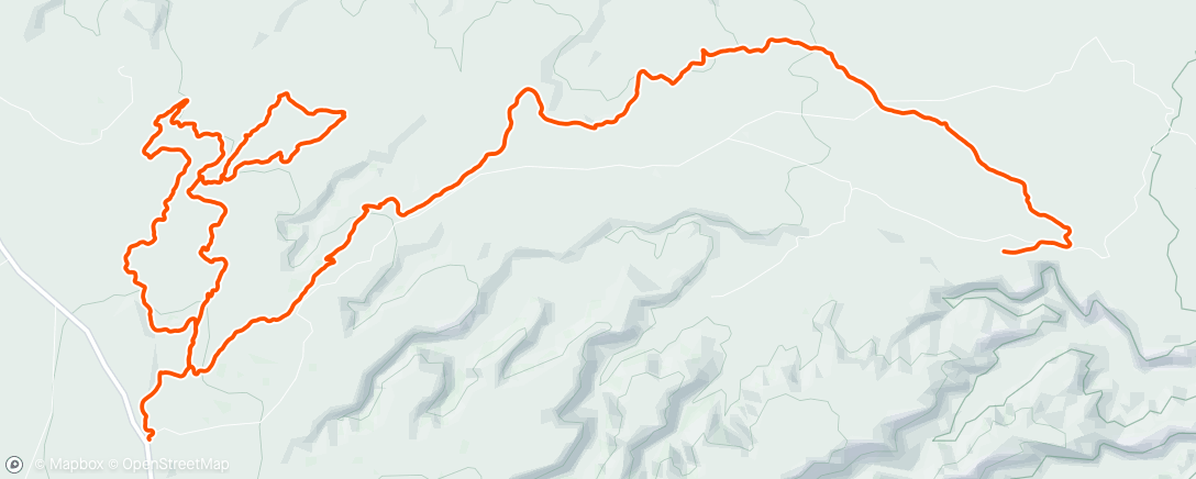 アクティビティ「Horsethief trails & Getaway down」の地図