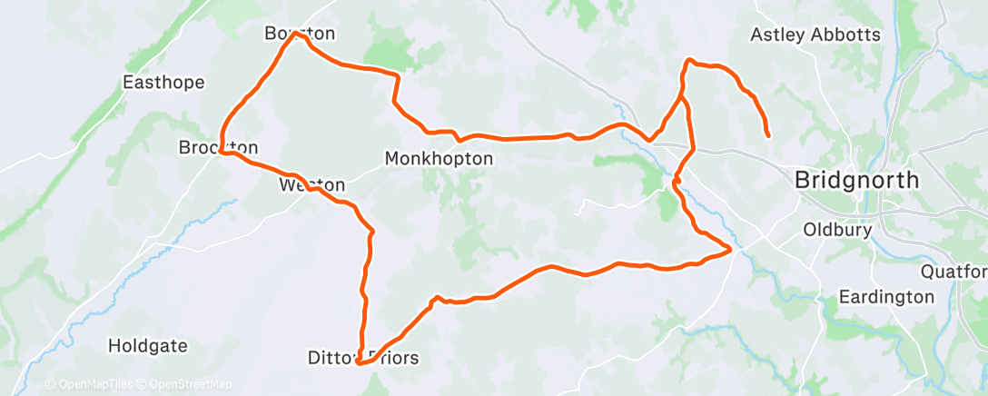 Map of the activity, Rainbow ride