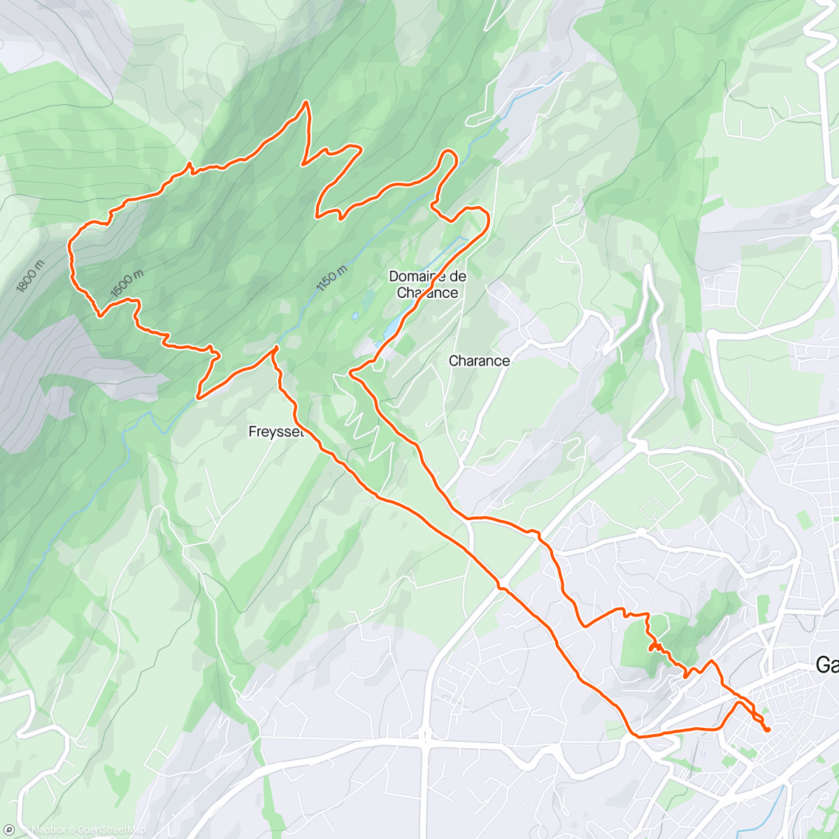 Map of the activity, CCC ⛪️🏔⛪️ : Cathédrale-Croix-Cathédrale #Skyrunning ↗️↘️
