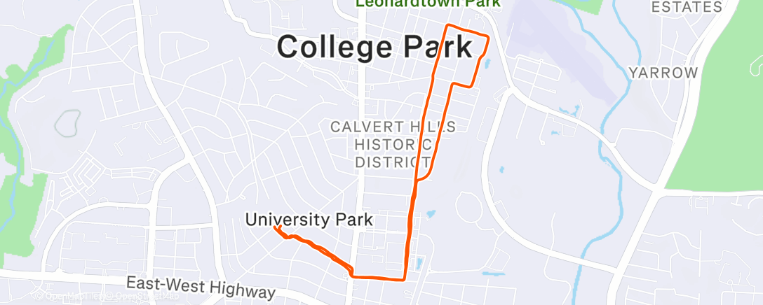 Карта физической активности (Lunch jog)