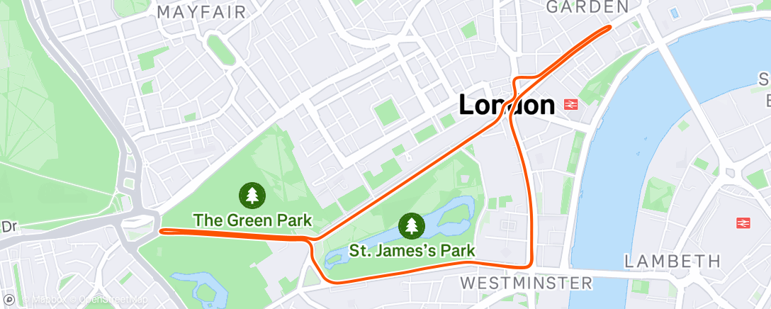 Map of the activity, Zwift - Pacer Group Ride: Classique in London with Bernie