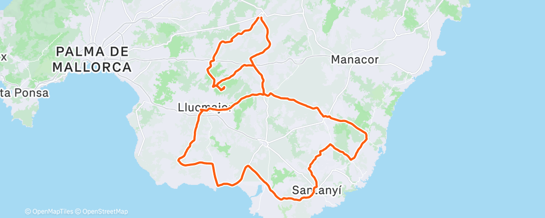 Mapa de la actividad (Radfahrt)