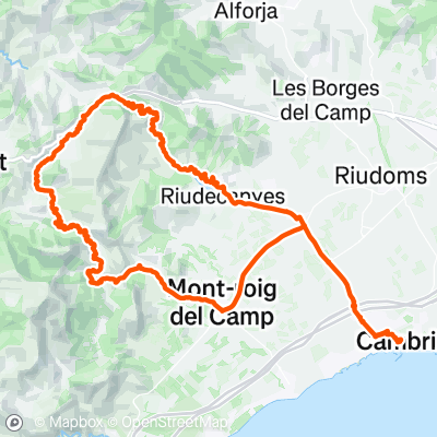 Cambrils luzie 3 | 63.6 km Cycling Route on Strava