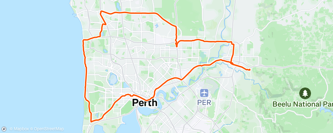 Map of the activity, Afternoon Ride