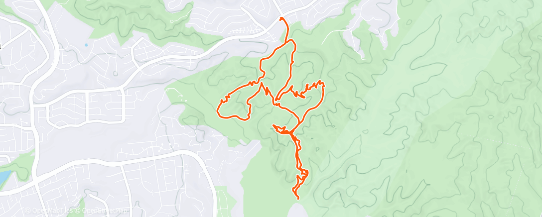 Map of the activity, Afternoon Mountain Bike Ride