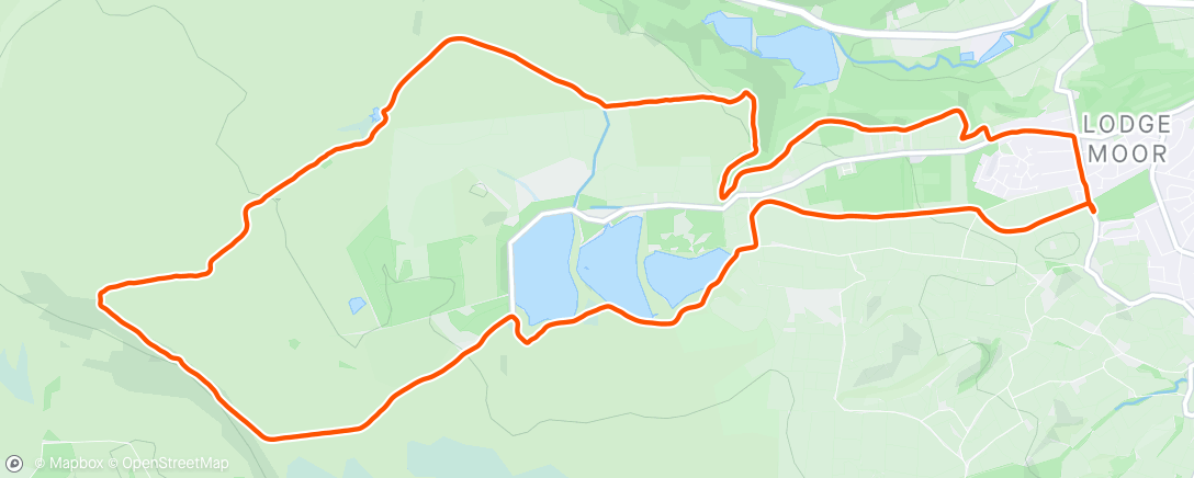 Map of the activity, Afternoon Trail Run