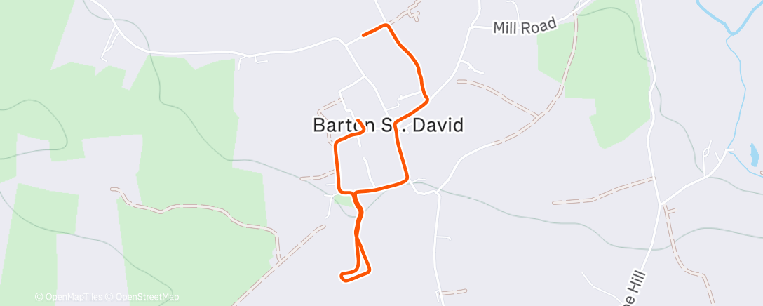 Map of the activity, Morning Walk