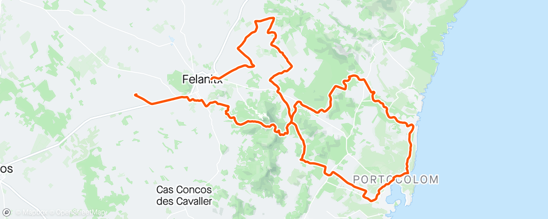 Carte de l'activité Bicicleta por la mañana