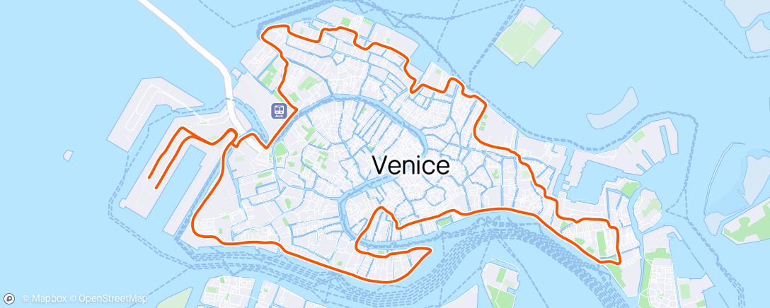 Map of the activity, CMP Venice Night Trail 2024
