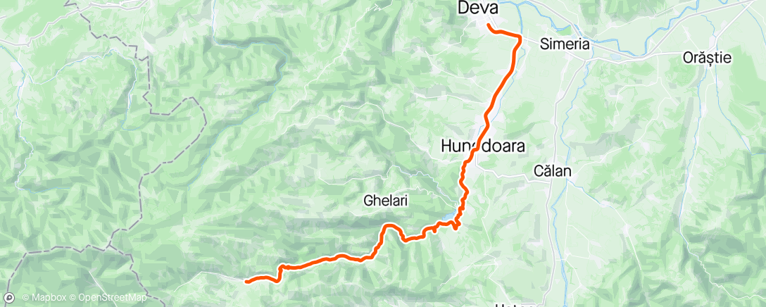 Map of the activity, Lunca Cernii de Sus