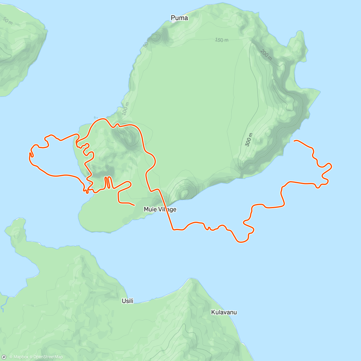 Map of the activity, Zwift - Pacer Group Ride: Triple Flat Loops in Watopia with Miguel