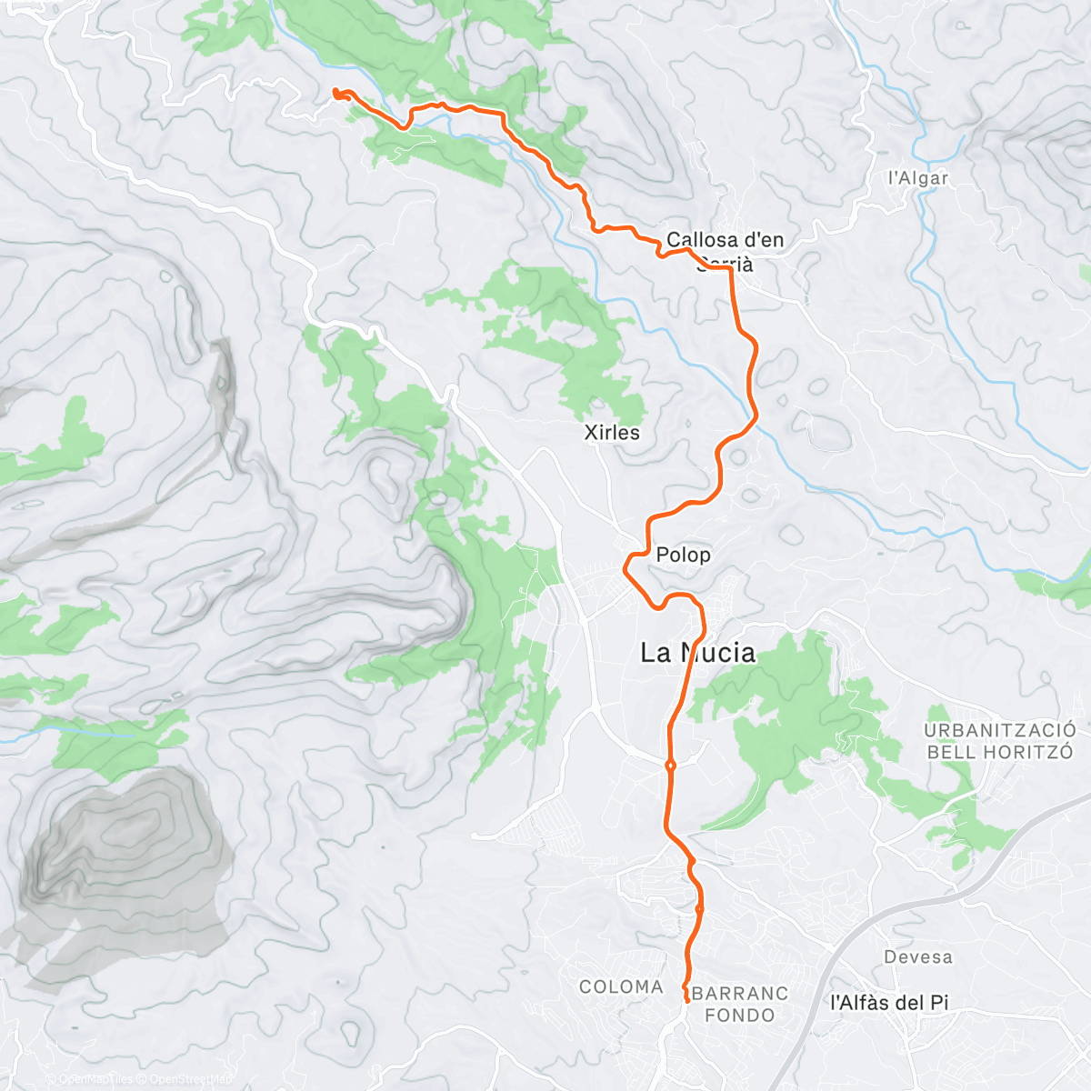 Map of the activity, Well fueled ride with my good friend Kim B!