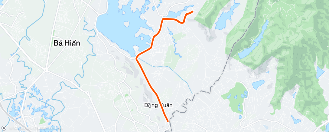 Map of the activity, Morning Ride