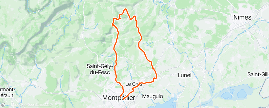 Mappa dell'attività Sortie vélo dans l'après-midi