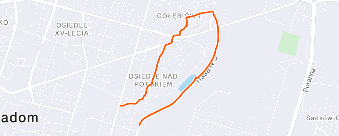 Map of the activity, Morning Walk