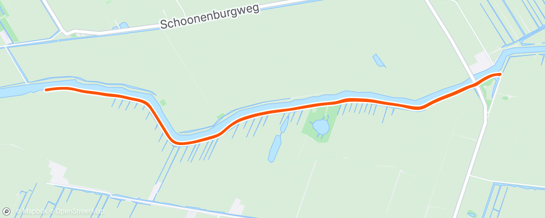 Map of the activity, Namiddagloop