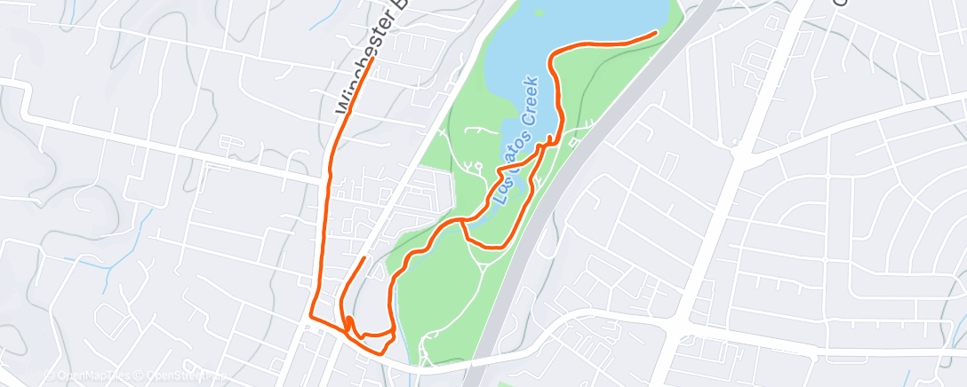 Map of the activity, Morning Walk