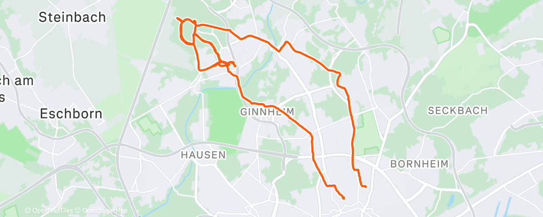 Map of the activity, #Dienstradeln.46