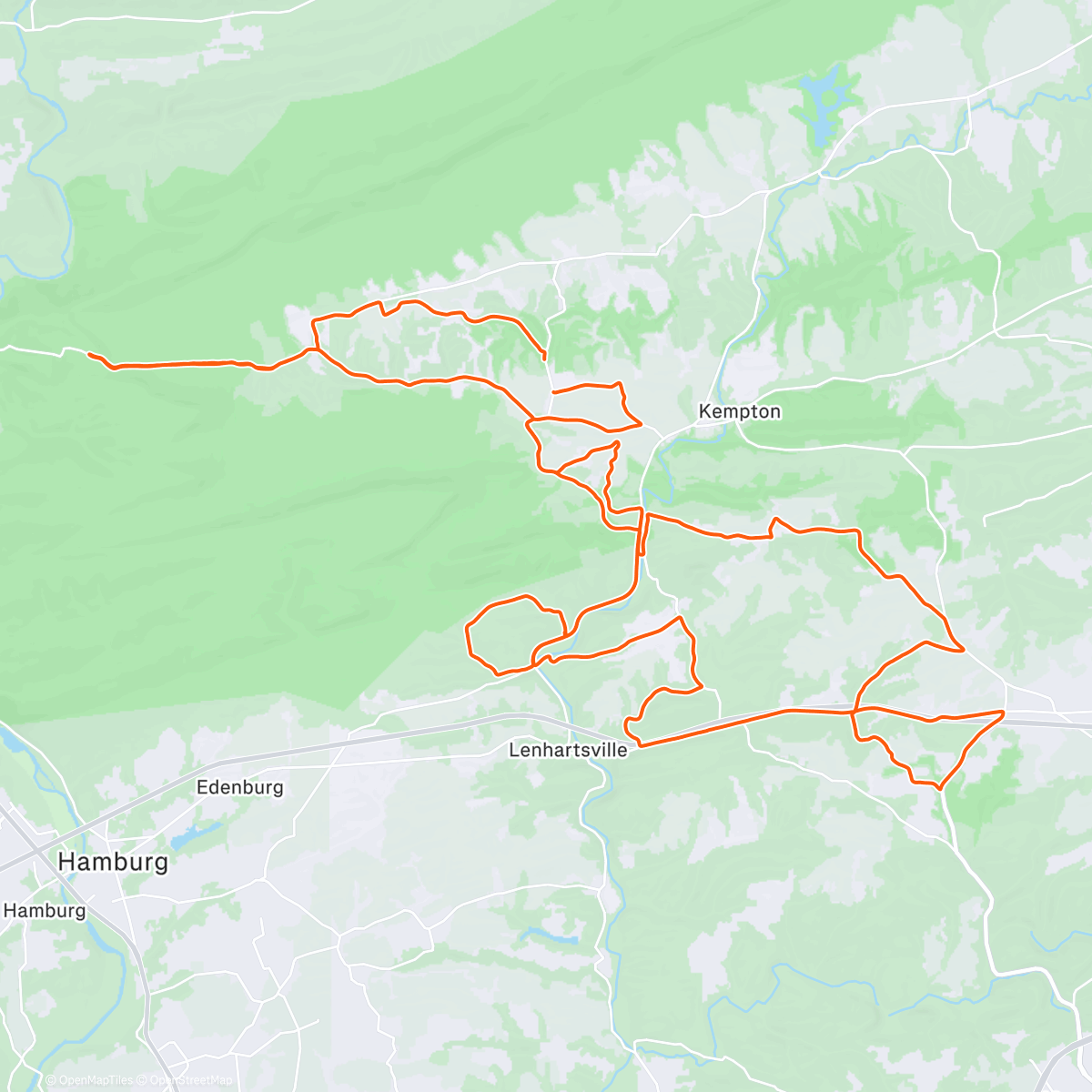 Map of the activity, Morning Ride