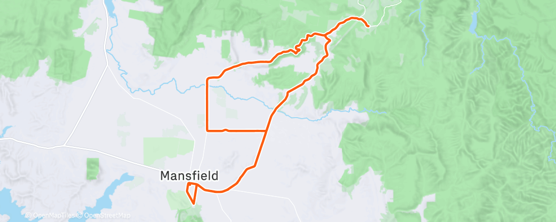 Map of the activity, Morning Ride