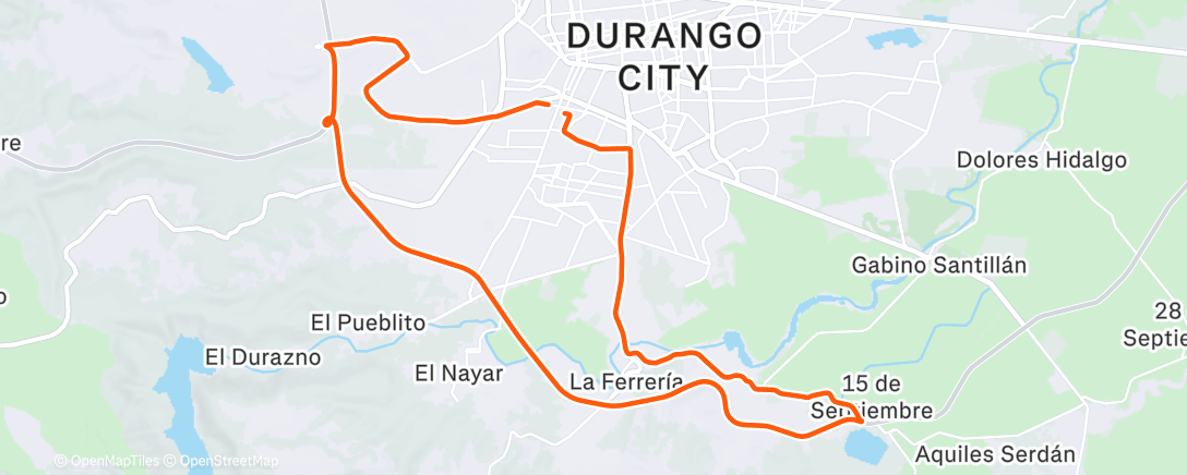 Карта физической активности (Morning Ride)