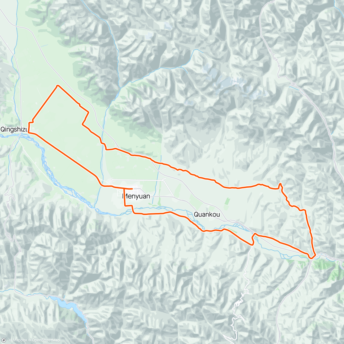 Map of the activity, Tour qinghai lake etapa8