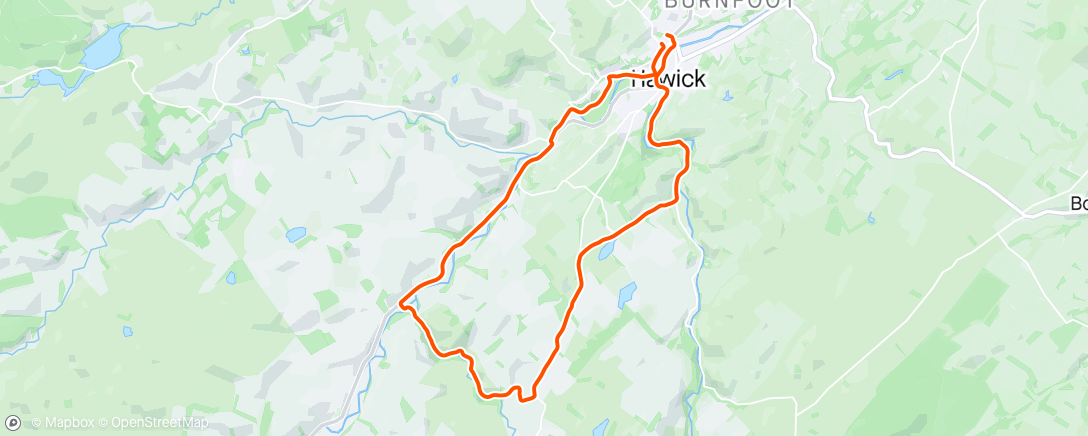 Map of the activity, Newmill Ride