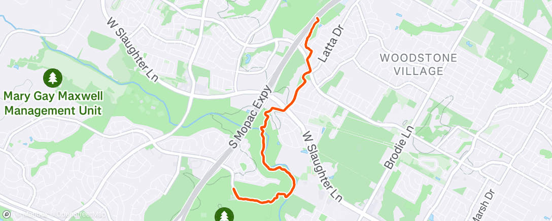 Map of the activity, Morning Walk