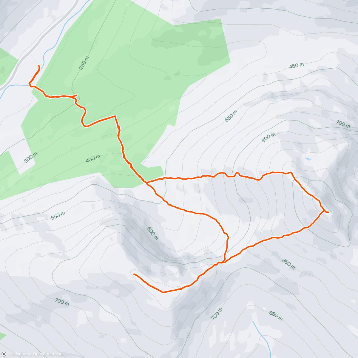 Map of the activity, Ben Lui and Beinn a cleibh