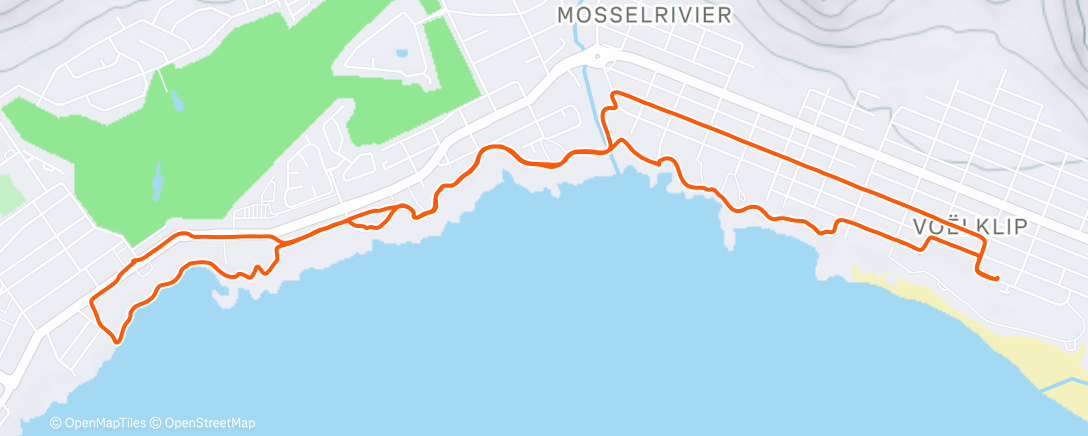 Map of the activity, Afternoon Walk