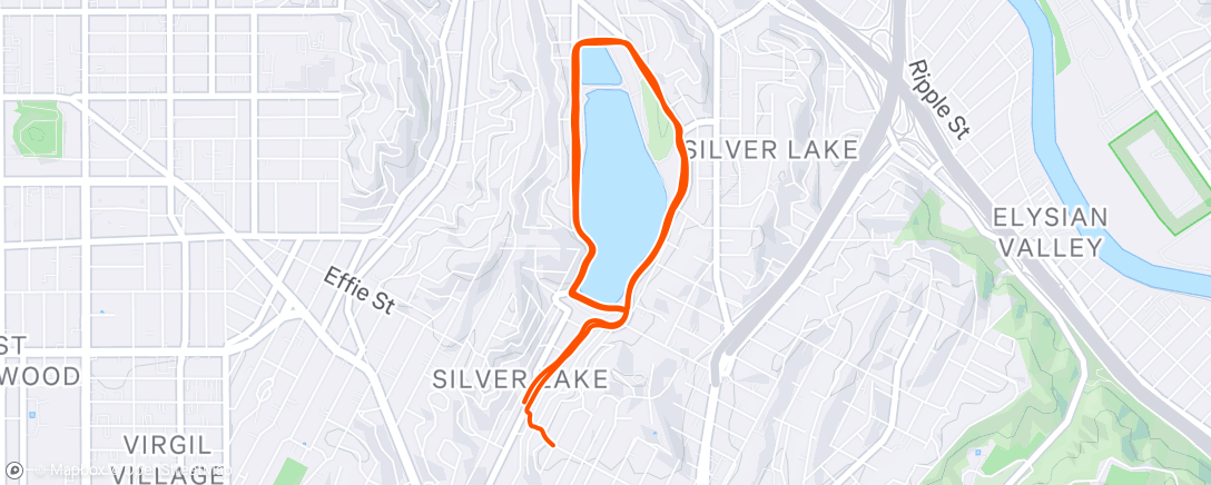 Mapa de la actividad (Afternoon Run)