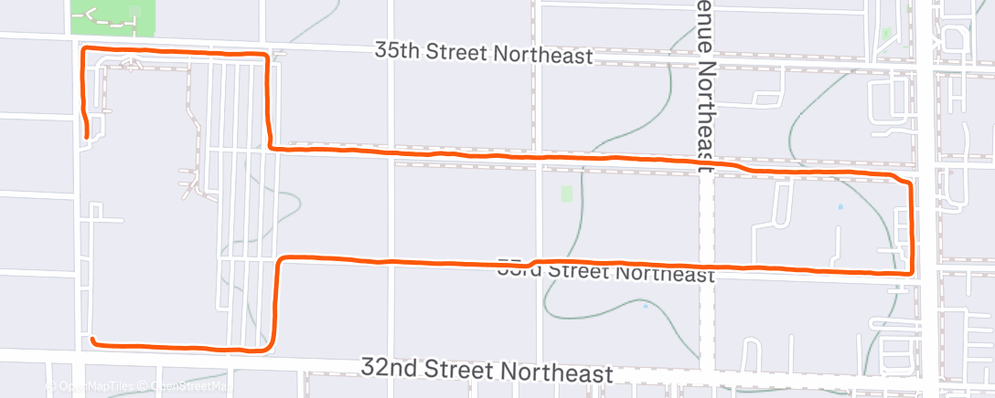 Map of the activity, Afternoon Walk