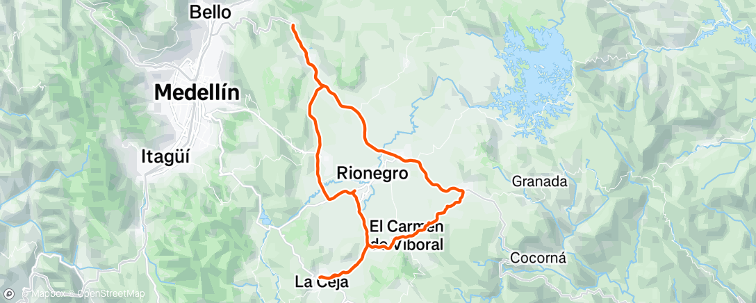 Carte de l'activité Bicicleta por la mañana