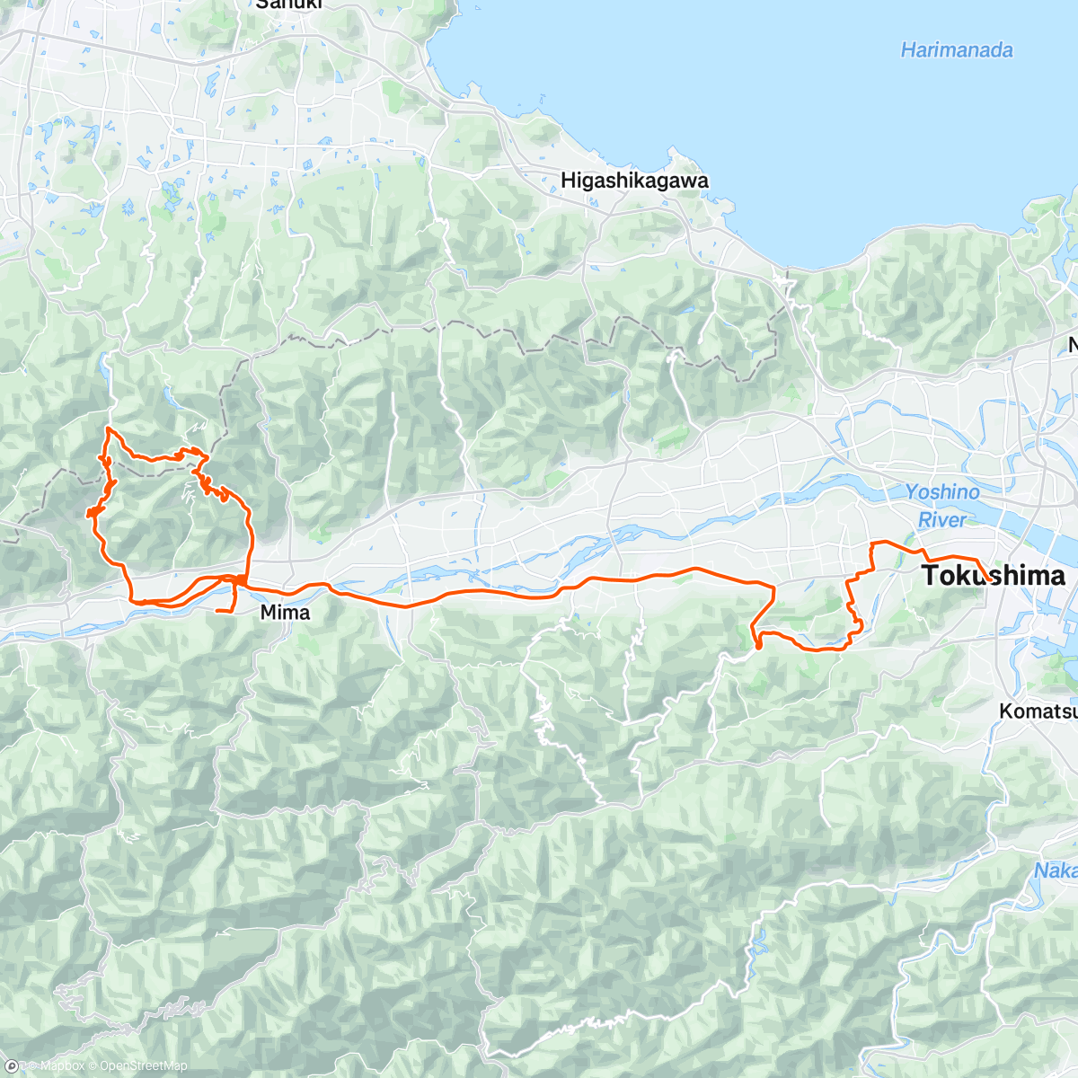 Map of the activity, 大瀧寺とお遍路13番〜17番 / Mt. Otaki and Shikoku Pilgrimage No. 13 to 17