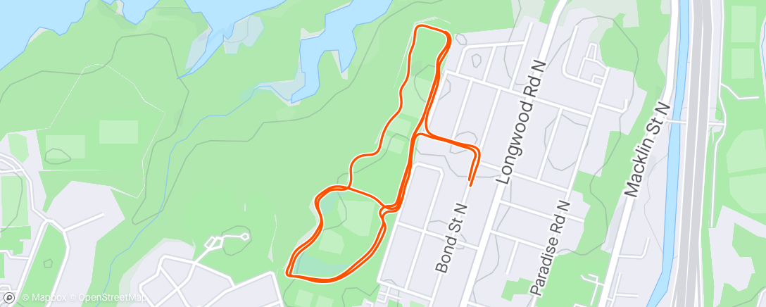 Map of the activity, Run #2