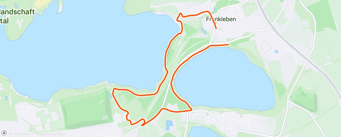 Map of the activity, Lunch Walk