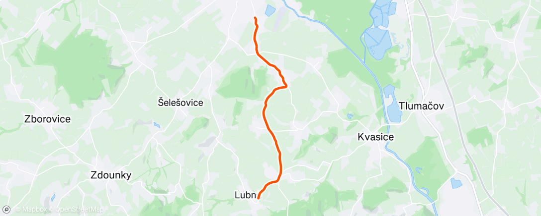 Map of the activity, Morning Run