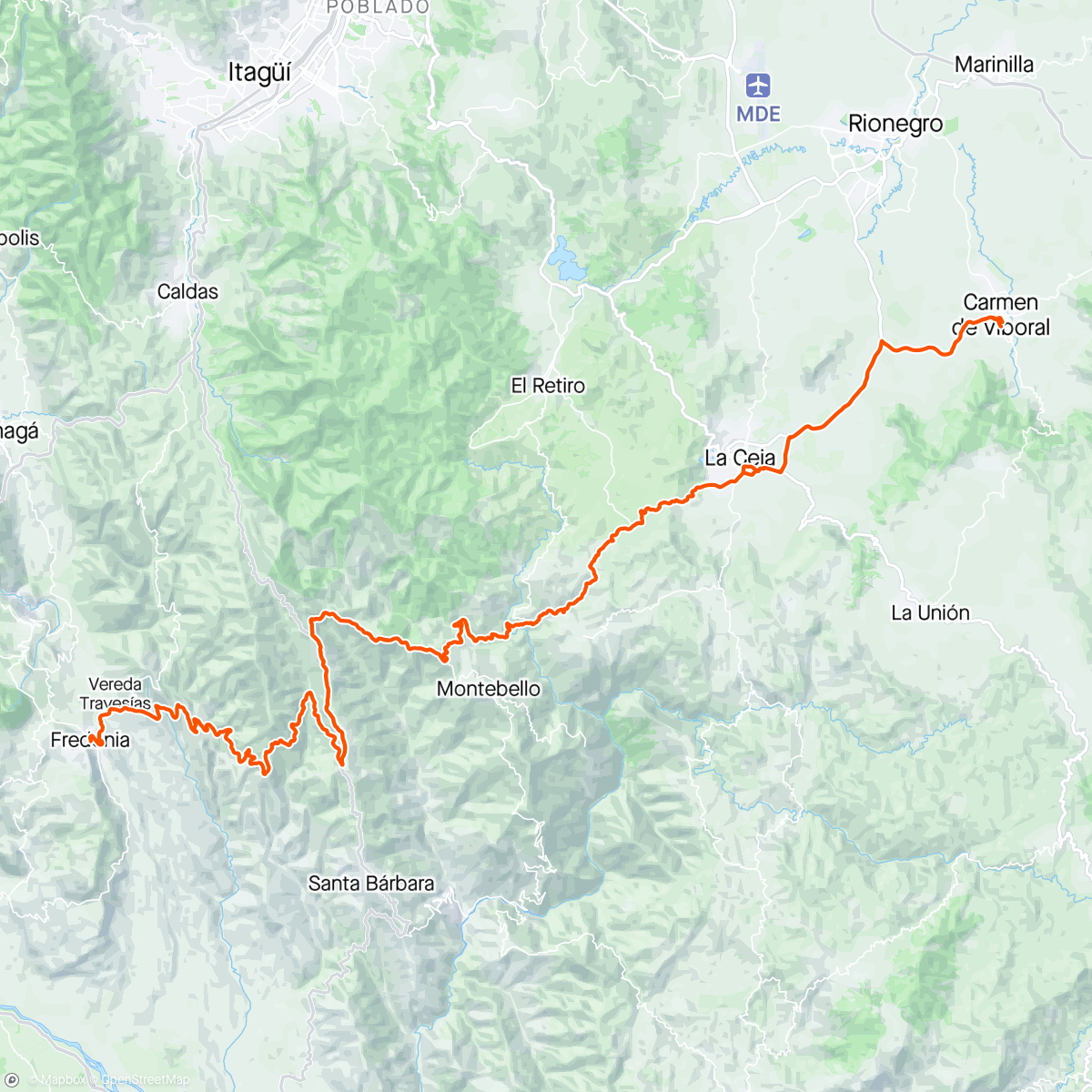 Map of the activity, Fredonia MTB 😉🔥💯⛰️