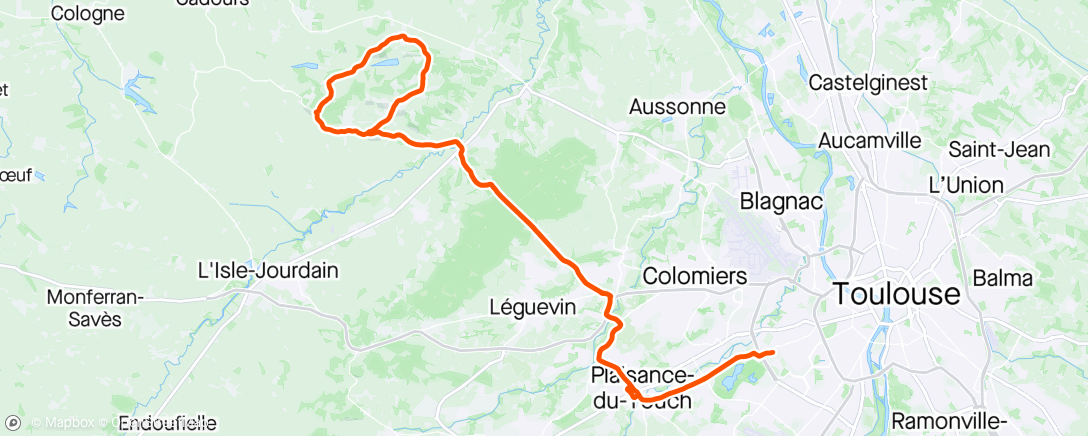 Map of the activity, Les bosses de l'ouest